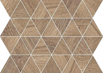 Мозаика Cozy Mosaico Triangoli Brown Rett 26x34